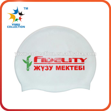 Colorful Silicone Material swimming cap with printing logo
