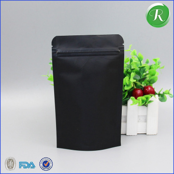 Flat Bottom Aluminum Foil coffee body scrub bag With Valve/zipper flat bottom bag printing