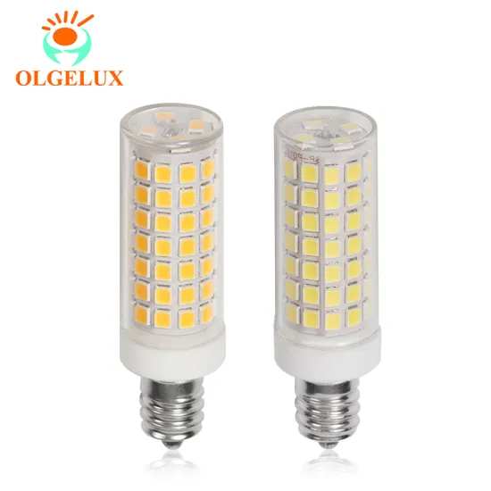 Wholesale E12 LED Bulb Supplier: No Flicker, 600lm, 6W, Ceramic+PC