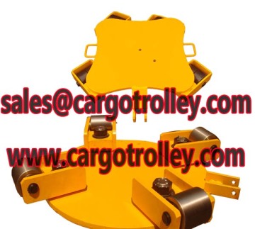 Transport trolley applied on moving and handling loads