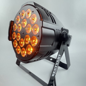 BAMP1861 LED Par Can 18PCS 12W RGBWAUV 6-in-1 Light with PowerCon