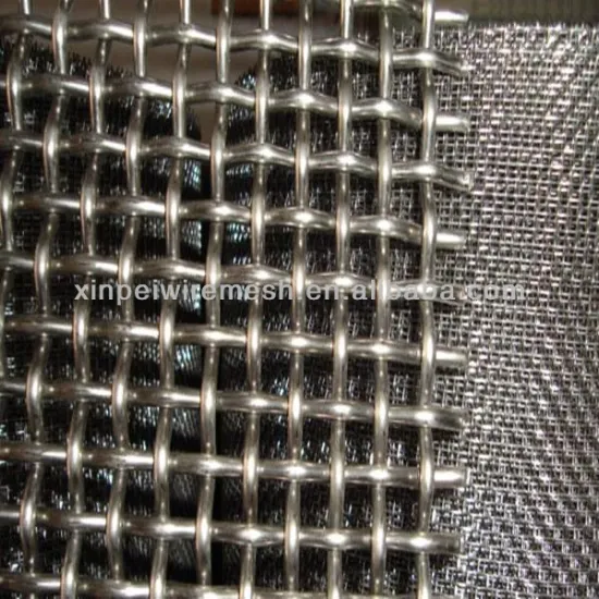 Galvanized 6mm, 8mm Opening Crimped Wire Mesh/stainless steel crimped wire mesh Factory