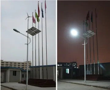 Safety Solar And Wind Hybrid Off Grid Powered Street Lighting > 30000h For Bus Station