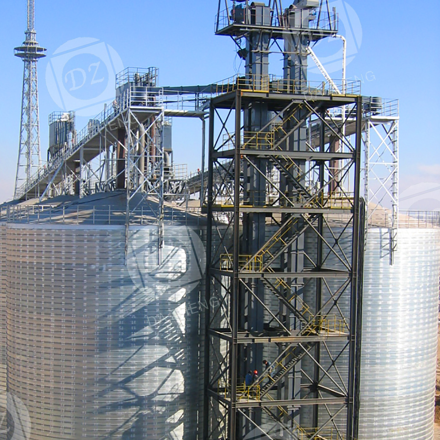 Plastic chemical raw material steel silo