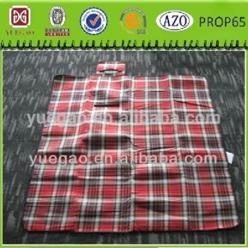 Tartan printed fleece blanket