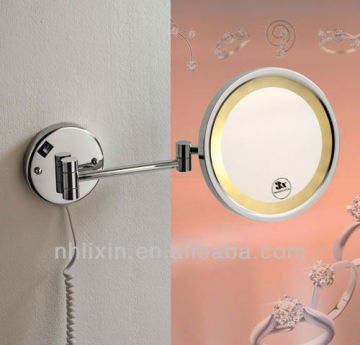 led alumium alloy cosmetic silver mirror,led alloy cosmetic mirror