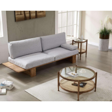  Fantastic Design Glass Rattan Double Layers Round Side Table Manufactory