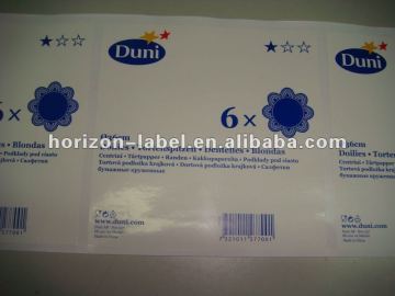 transparent plastic sticker sheet