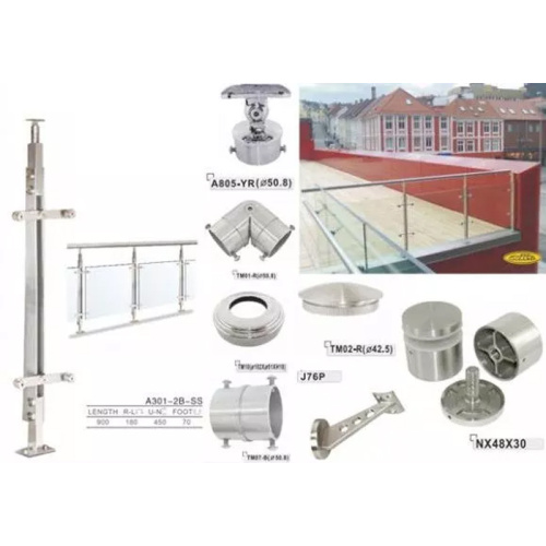 난간 스테인레스 스틸 고정 피팅