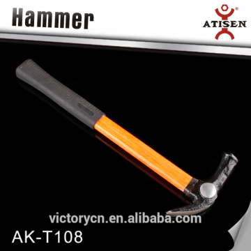 Attractive and Durable 2 lbs Non-Slip Rubber and Wooden Handle Claw Hammer