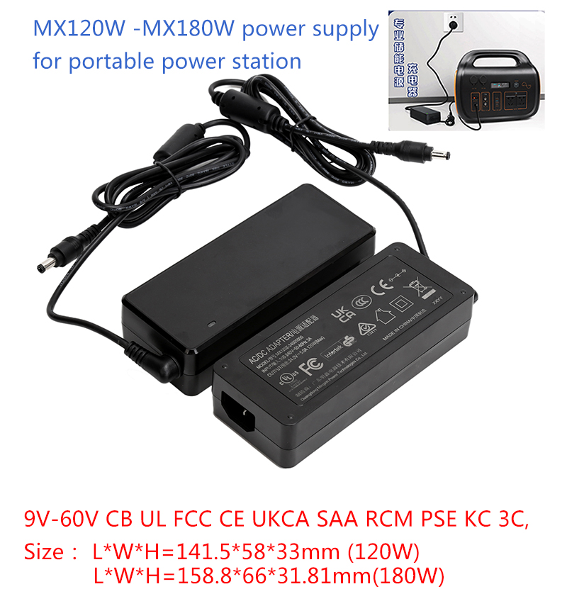 MX120W charger for portable power station