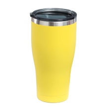 Kurvenform Edelstahl-Tumbler mit Deckel