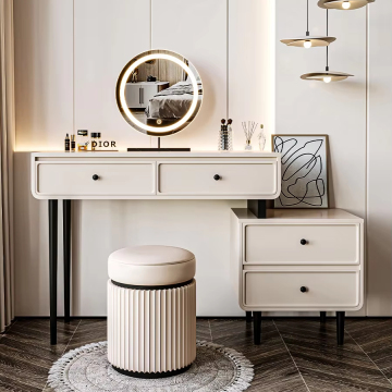 High Sense Light Luxury Bedroom Dressing Table for Small Apartments