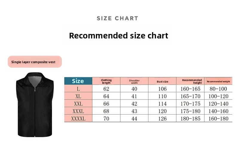 Volunteer Multi-Pocket Zipper Solid Pattern Vest