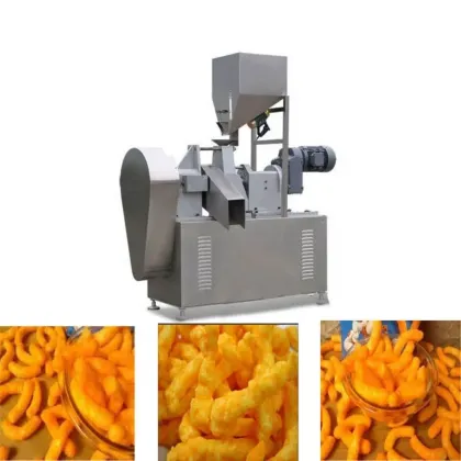 Cheetos Puffed Snack Food Production Line: Single and Double Screw Extruders for Taco Cheetos