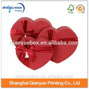 wholesale custom design eco-friendly heart shape candy gift box