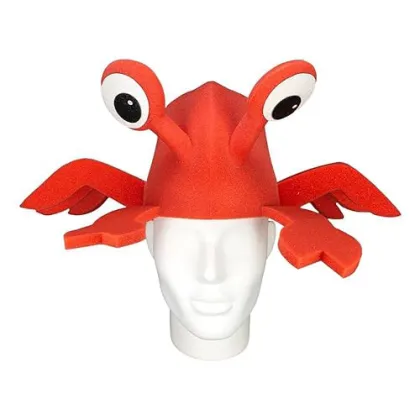 Customized Stuffed Plush Sea Animal Lobster Hat for Parties and Festivals