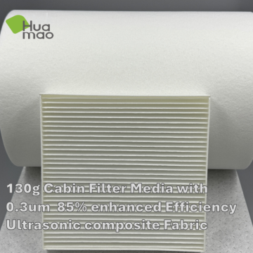 Tissu de matériau de filtre d'habitacle ultrasonique écologique amélioré
