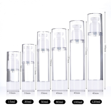 3.4oz 100ml toza havosiz kosmetik krem ​​nasos shishasi