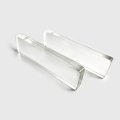 Hoja de vidrio rectangular de borosilicato de alta transparencia