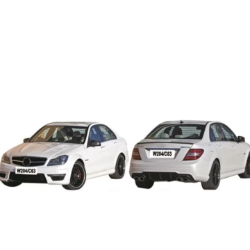 Per Mercedes Benz W204 Diffusore posteriore Gloss Black 11-13 4D