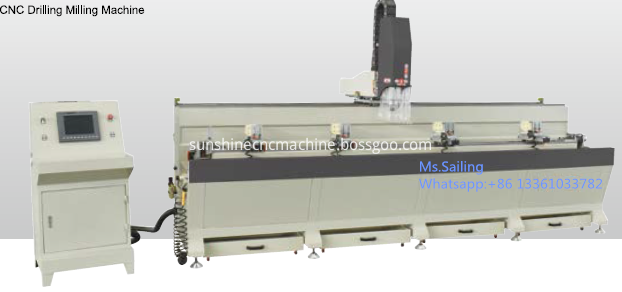 Aluminum drilling milling machine