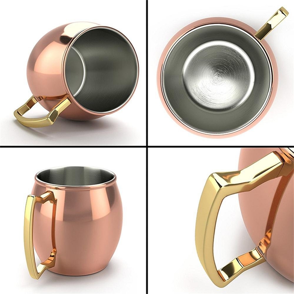 stainless steel copper mug