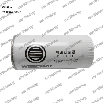 WD10G220E23 Oil Filter - Compatible with Weichai Engine Parts