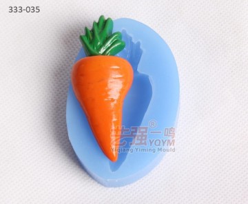 Khuôn trang trí bánh silicon: Thiết kế bột cà rốt và đường
