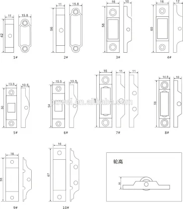 Sliding Window Roller/Door Roller Sliding Door roller door wheel/Sliding window Pulley wheel for Window and Door 9.10.43860