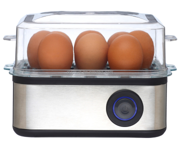 2022 Advanced Electric Egg Cooker: Stainless Steel, Time-Controlled, and Automatic Shut-Off for Perfect Boiled Eggs