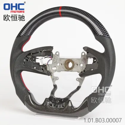 Carbon Fiber Steering Wheel for Volante Honda USA Civic Type R Gen 10