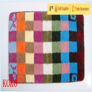 decorative long pile shaggy carpet with anti slip latex backing