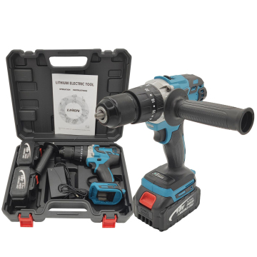 Professional 18V/21V Lithium Battery Impact Drill Machine Kit: Portable Power Demolition Drills with Brushless Motor