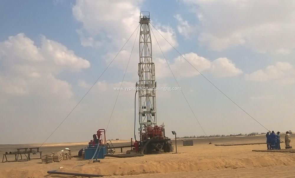 1500m Full Hydraulic Water Well Trailer-mounted Drilling Rig