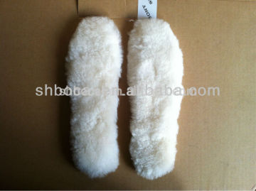 Top quality sheepskin wool shoe insoles