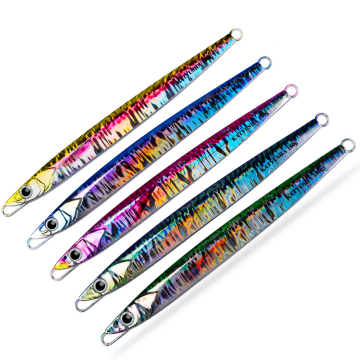 Nouvelle-couleurs 60g-180g de gabarit métallique pour le jigging à coulures et les gros poissons rapides