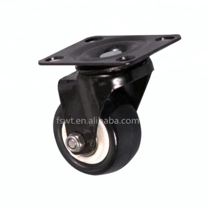 2 inch Plastic Core Black Polyurethane Hardware Furniture Casters