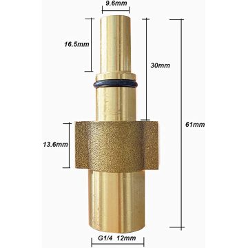 Jet yıkama tabancası açılı mızrak adaptörü uyumlu