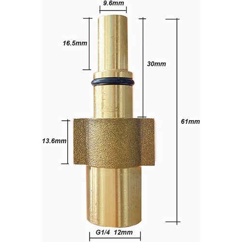 Adaptateur de lance incliné à jet de lavage à jet compatible