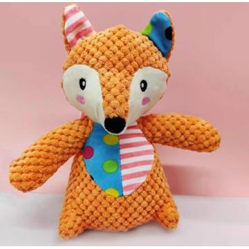 Orange Standing Fox Plush Pet Comfort Toy