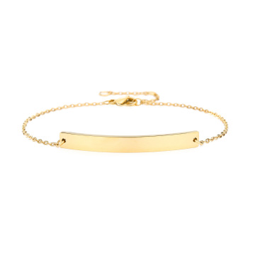 Personalized Engraved Titanium Steel Bracelet for Girls - High-End, Versatile Design