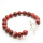 Red Jasper 8MM Round Beads Stretch Gemstone Bracelet with Diamante alloy star Piece