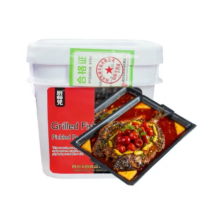 Commercial Pickled Peppers and Grilled Fish Seasoning Combination for Hot Pot