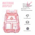 WYCY Clear Backpack Heavy Duty PVC Transparent Bag Girl