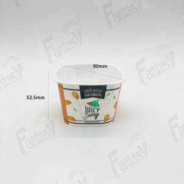 Custom Printing 250/120/100ml PP Yogurt Cup With Lids