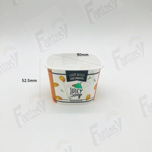 Custom Printing 250/120/100ml PP Yogurt Cup With Lids