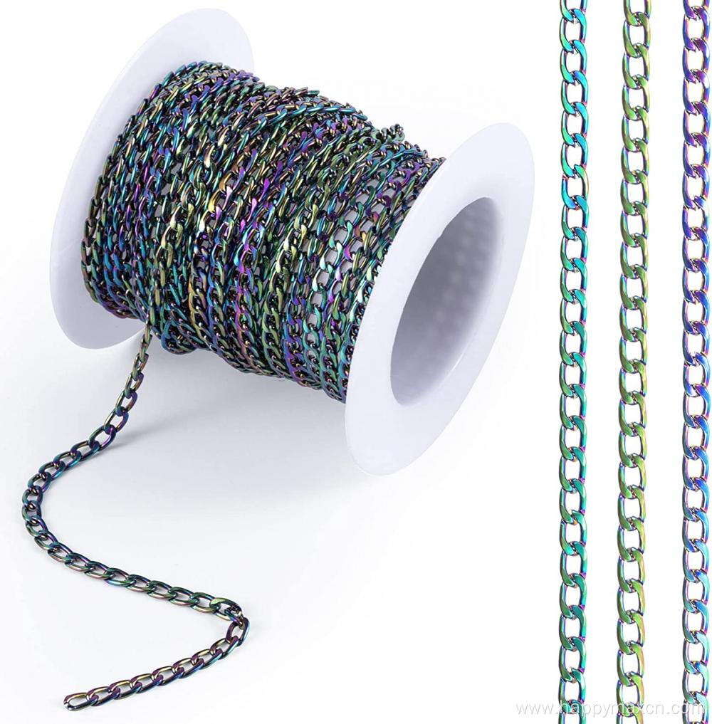 5 Yards Colorful Unwelded Twisted Cable Jewelry Chains