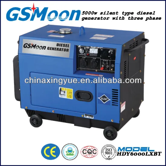 EPA approval silent 5kw three phase Diesel Generator