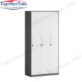 3 door steel locker wardrobe cabinet